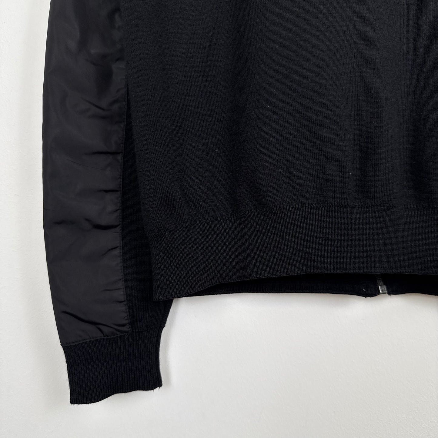 Prada Sport / Linea Rossa Wool & Nylon Hybrid Zip Jacket
