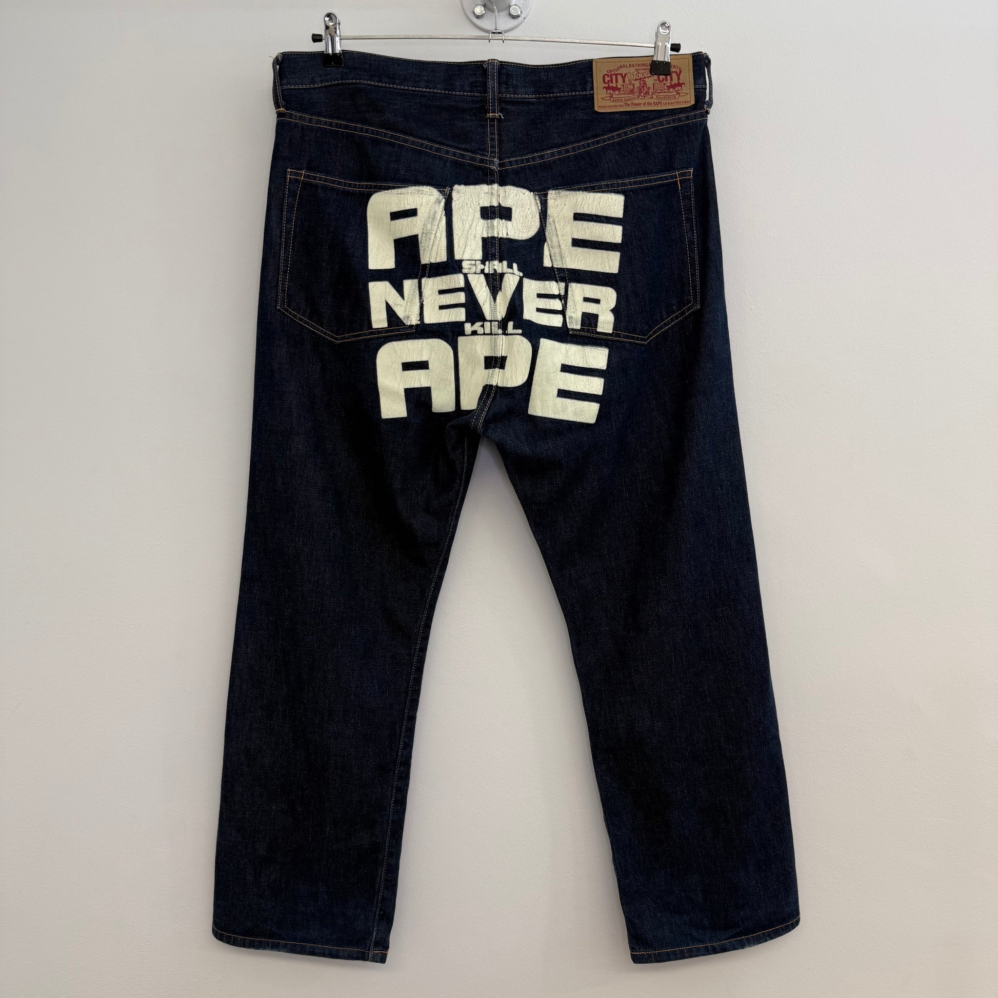 Bathing Ape wide denim pants