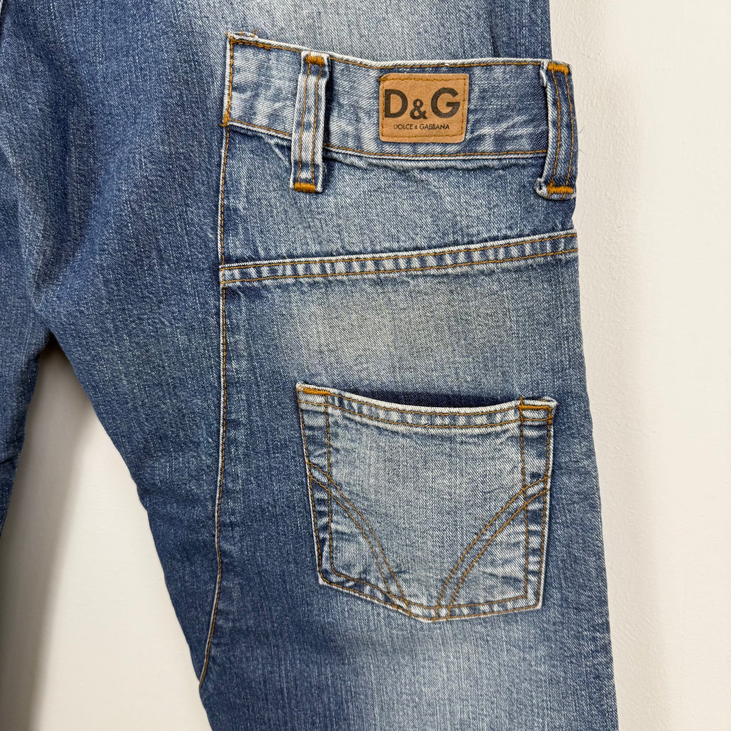 D&G Dolce & Gabbana Reconstructed Multi-Pocket Jeans