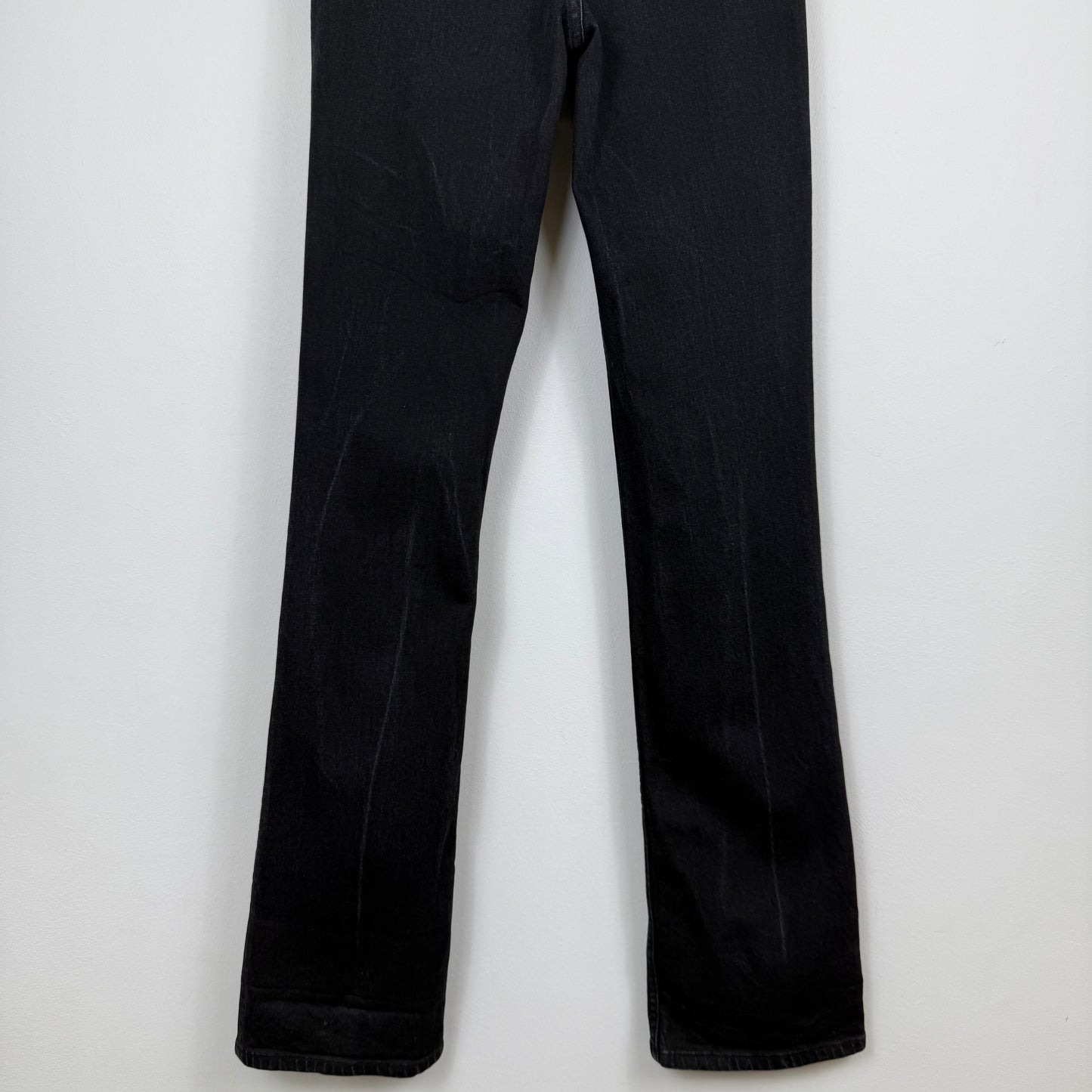 Helmut Lang Black "Wardrobe" Elongated Denim Jeans