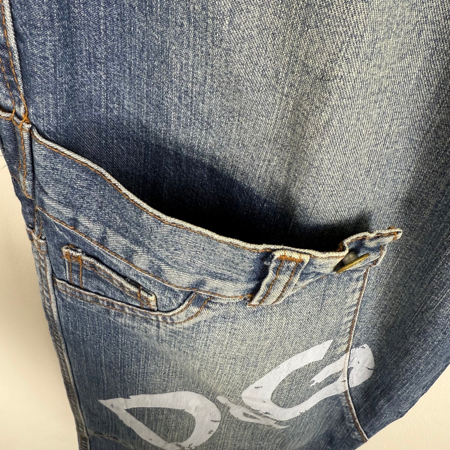 D&G Dolce & Gabbana Reconstructed Multi-Pocket Jeans