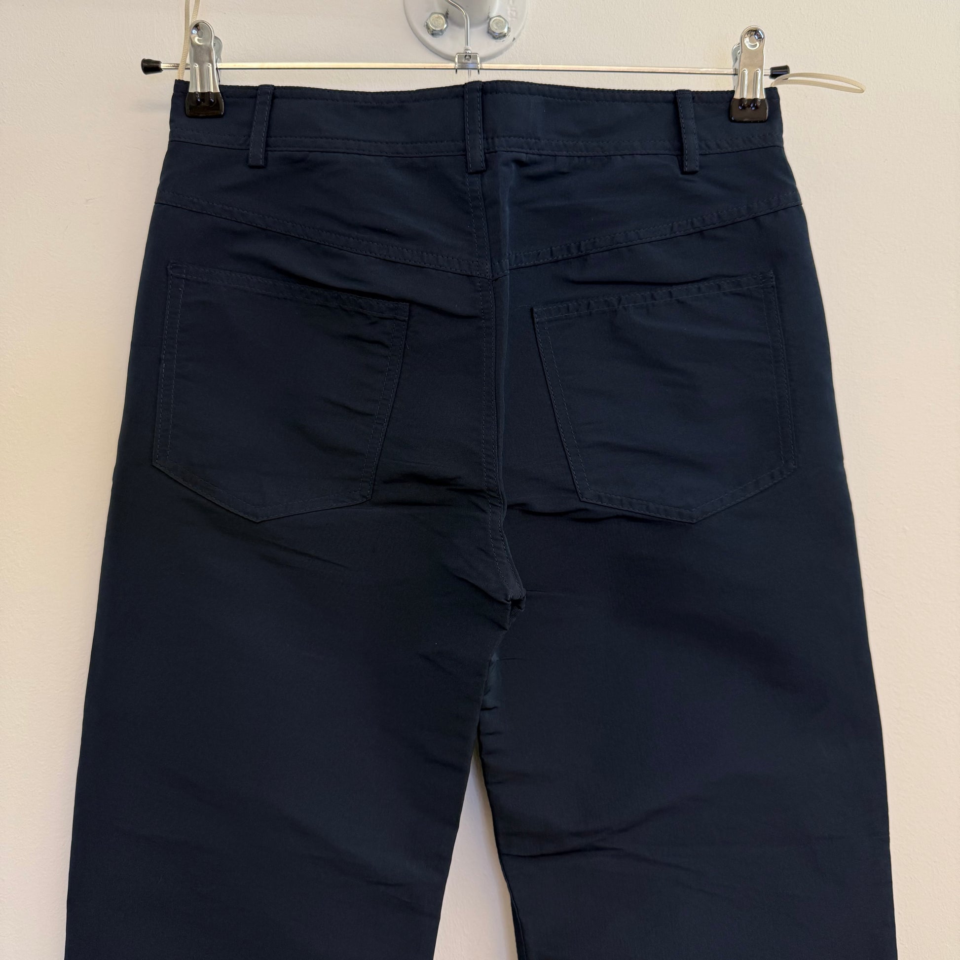 Marni Polyester Navy Straight Trousers
