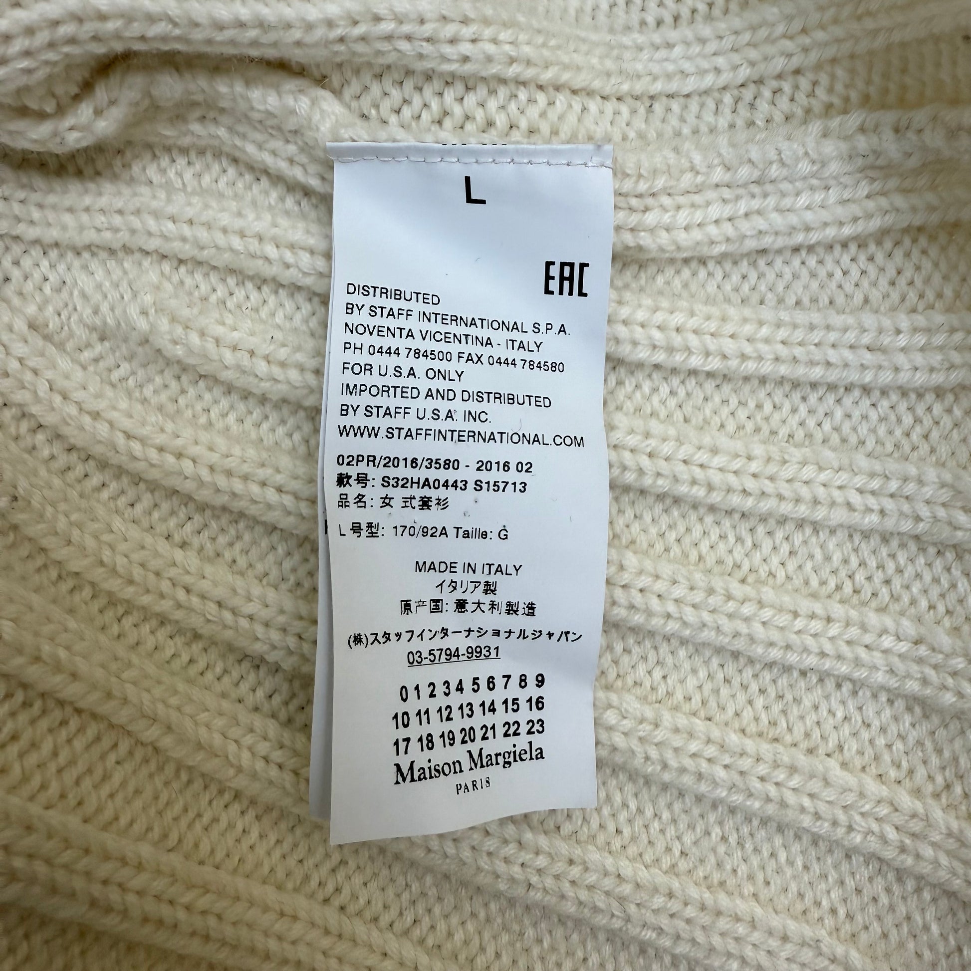 MM6 Maison Margiela Deconstructed Flap Knit Sweater