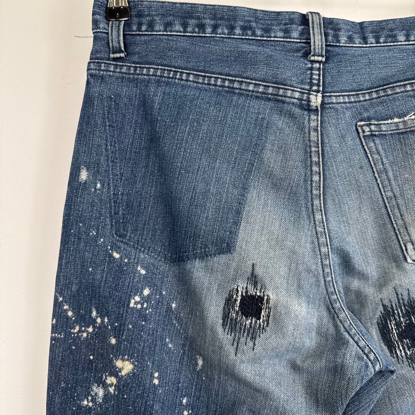 Number (N)ine "Bullet Hole" Distressed Denim Jeans (2001)