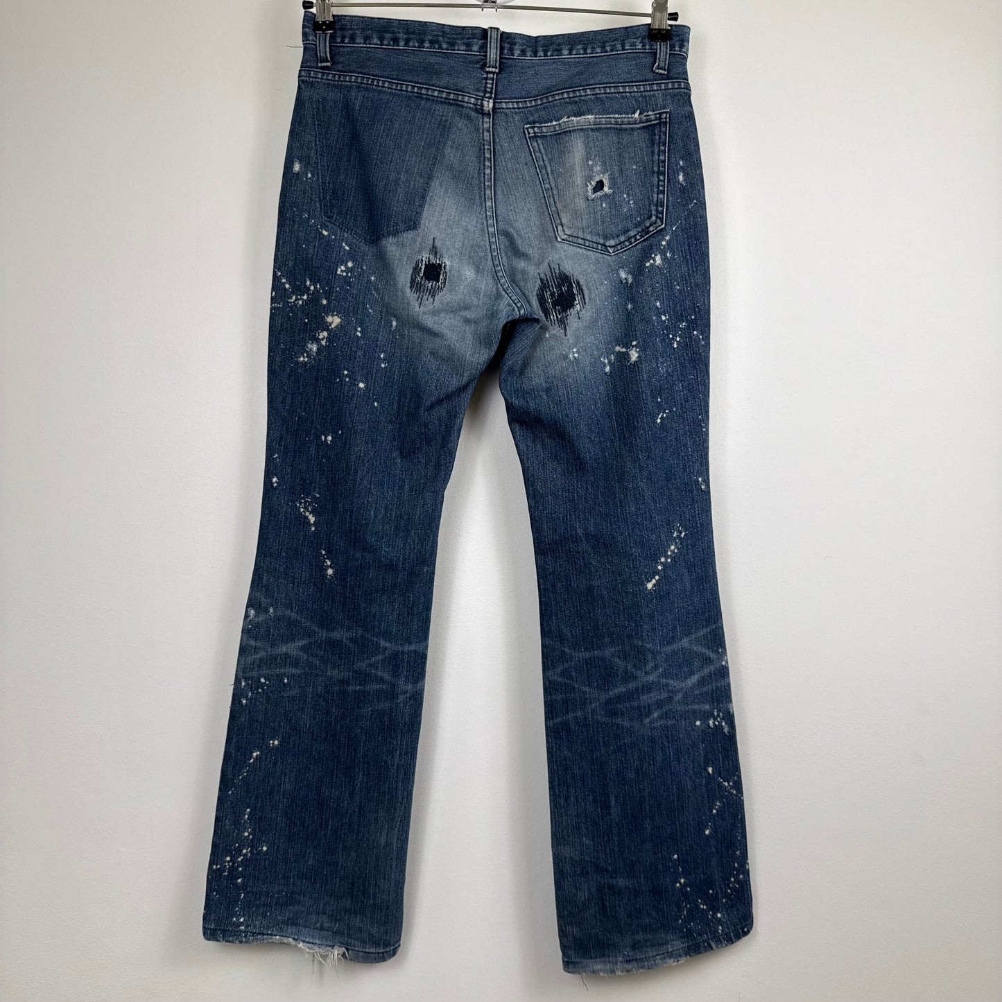 Number (N)ine "Bullet Hole" Distressed Denim Jeans (2001)