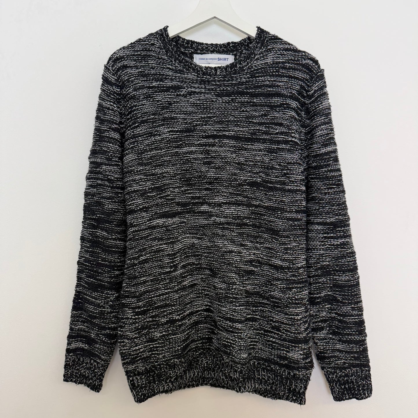COMME des GARÇONS shirt black/white knitted sweater