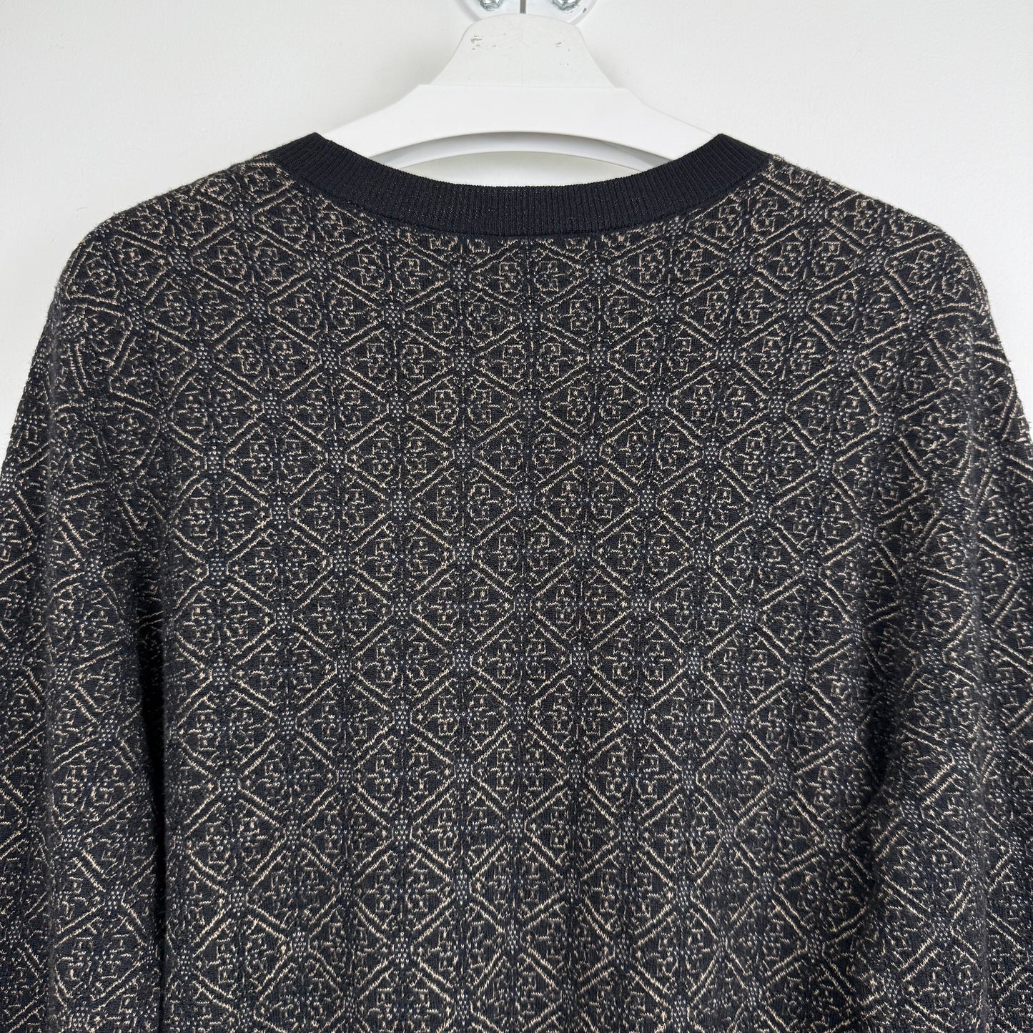 Dries Van Noten Geometric Jacquard Knit Sweater