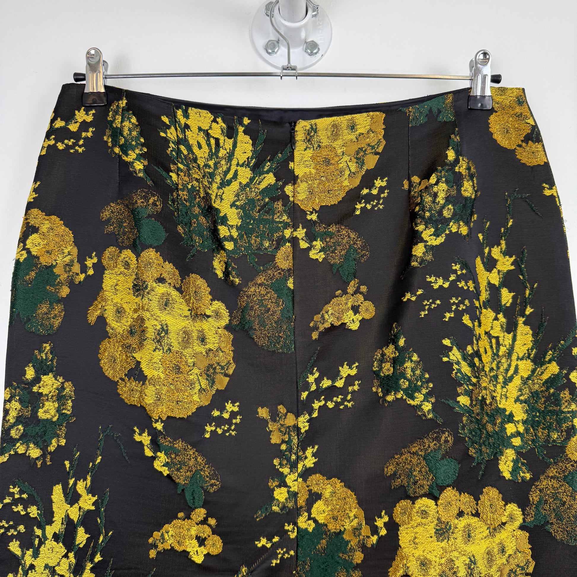 Dries van Noten Floral Jacquard Pencil Skirt