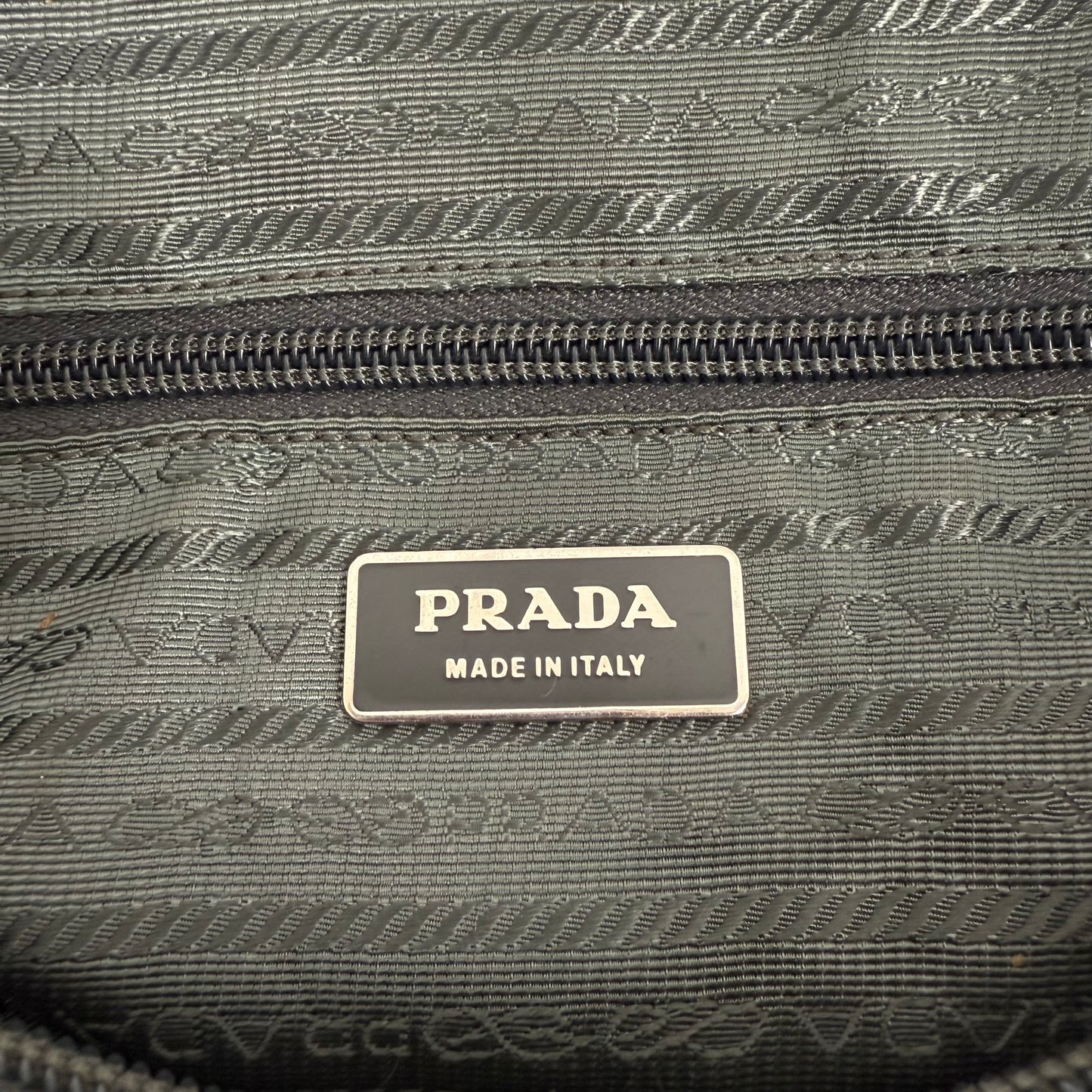 Prada Milano Nylon Buckle Messenger Bag – Charcoal Grey