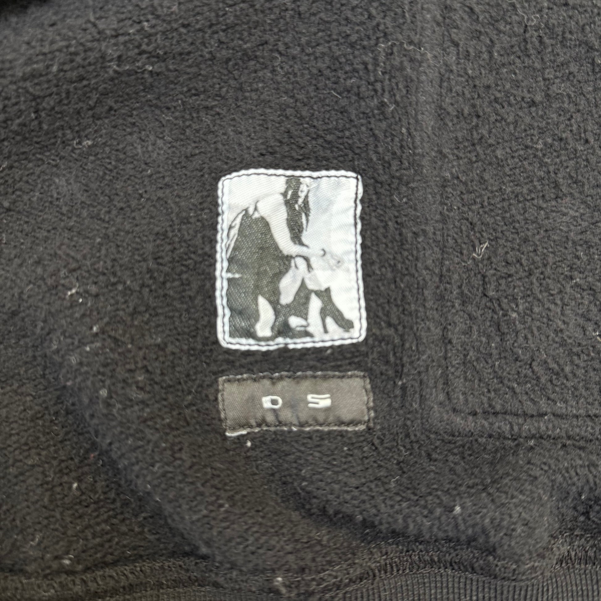 Rick Owens DRKSHDW Leather-Sleeve Gimp Hoodie ss15