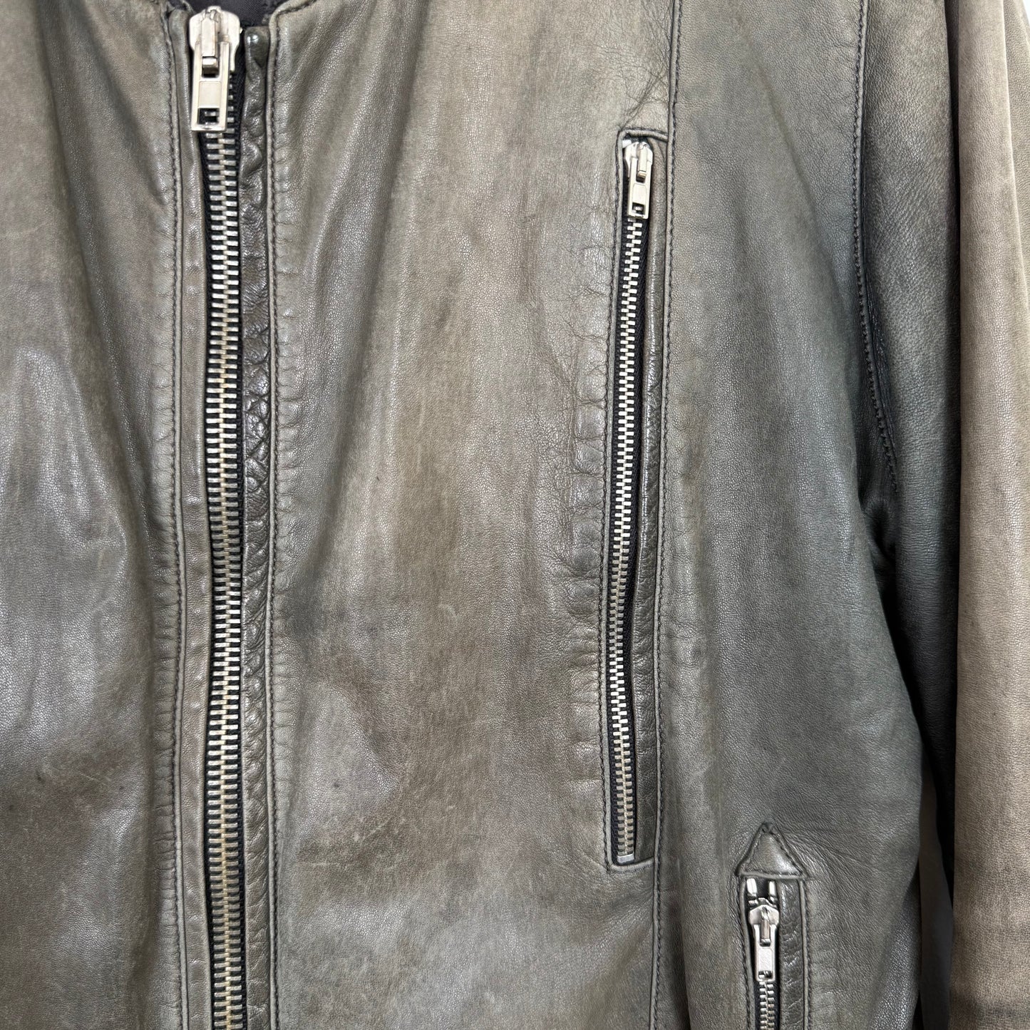 Silent by Damir Doma Washed Leather Bomber
