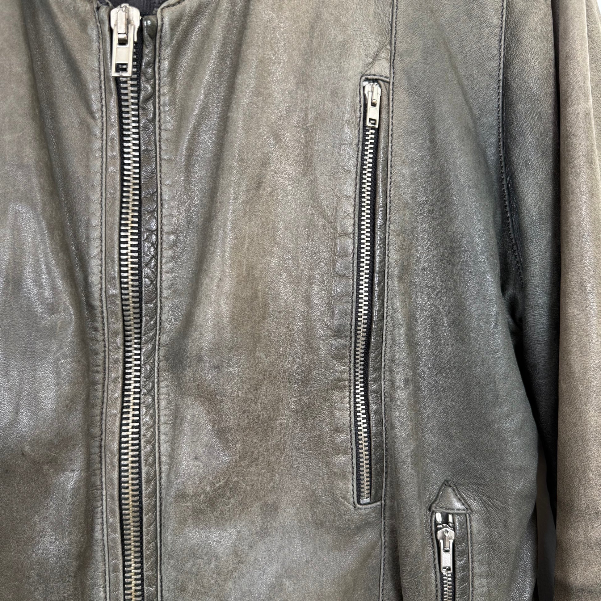 Silent by Damir Doma Washed Leather Bomber