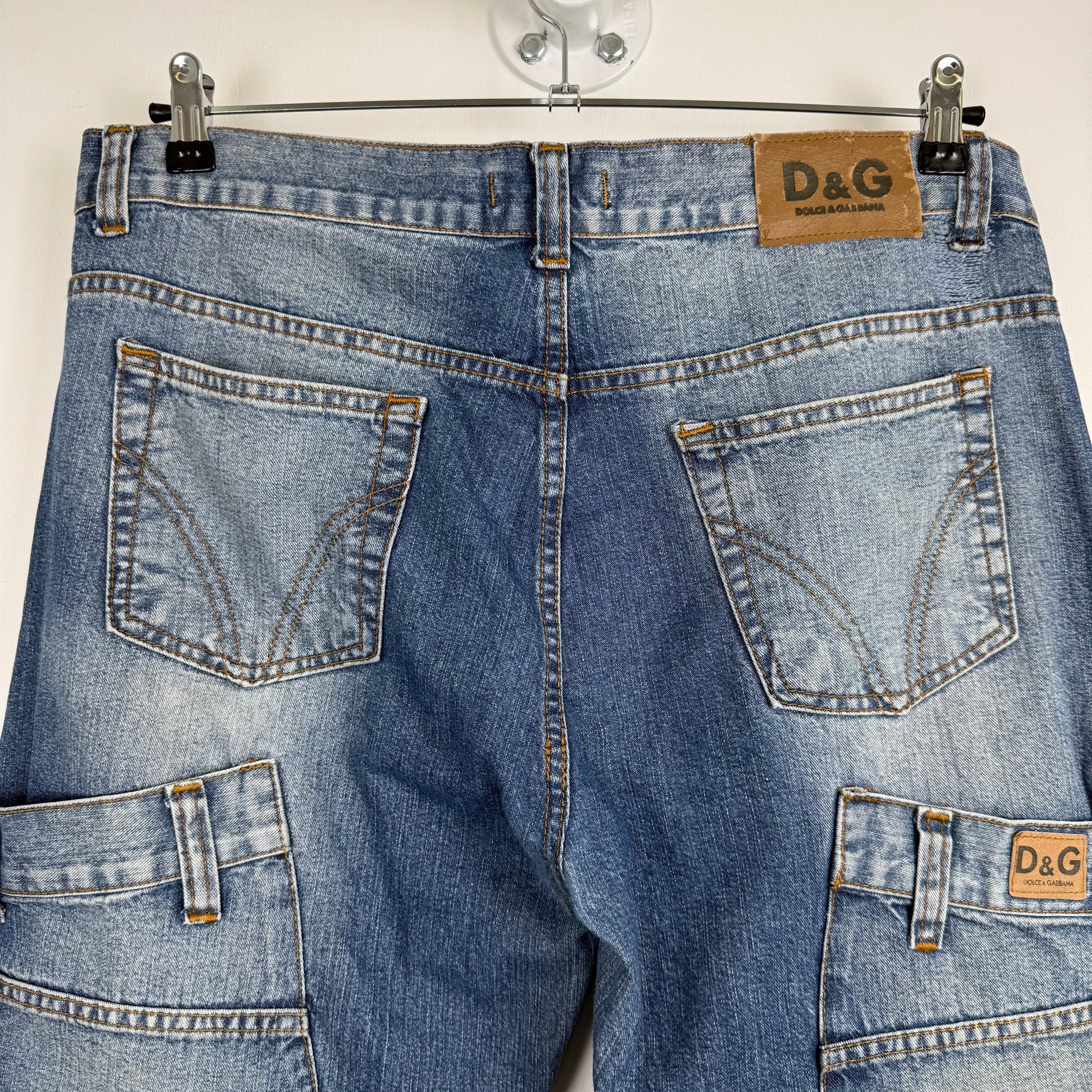 D&G Dolce & Gabbana Reconstructed Multi-Pocket Jeans