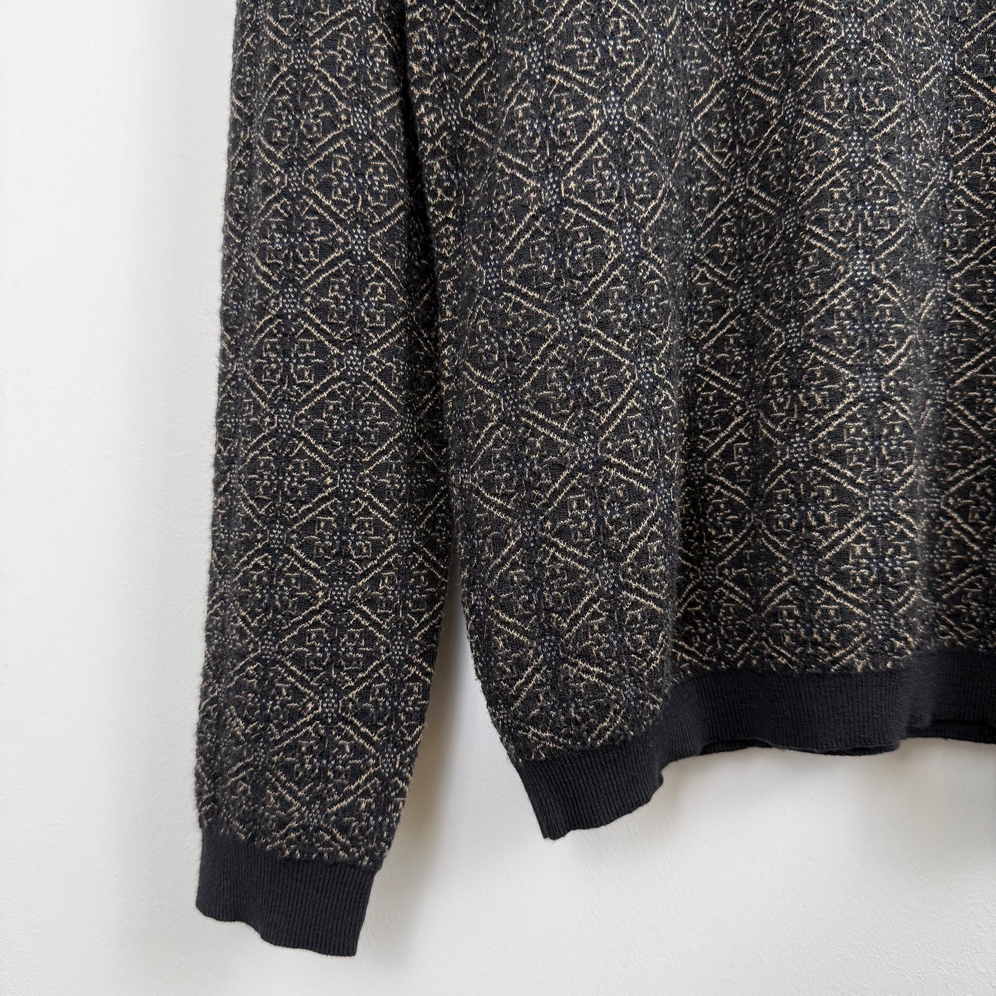 Dries Van Noten Geometric Jacquard Knit Sweater