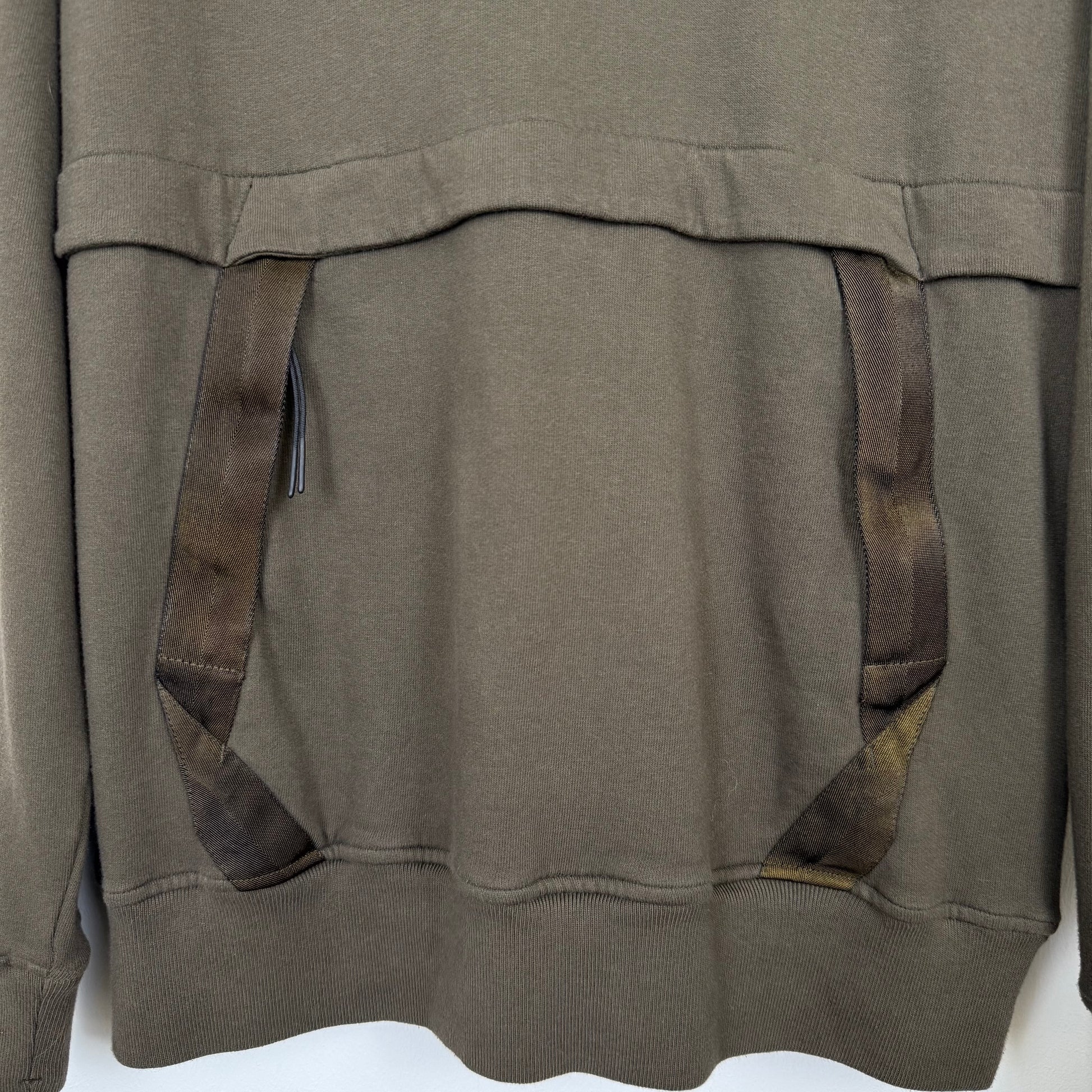 C.P. Company Satin Nylon Panel Lens Crewneck