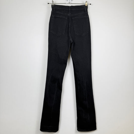 Helmut Lang Black "Wardrobe" Elongated Denim Jeans