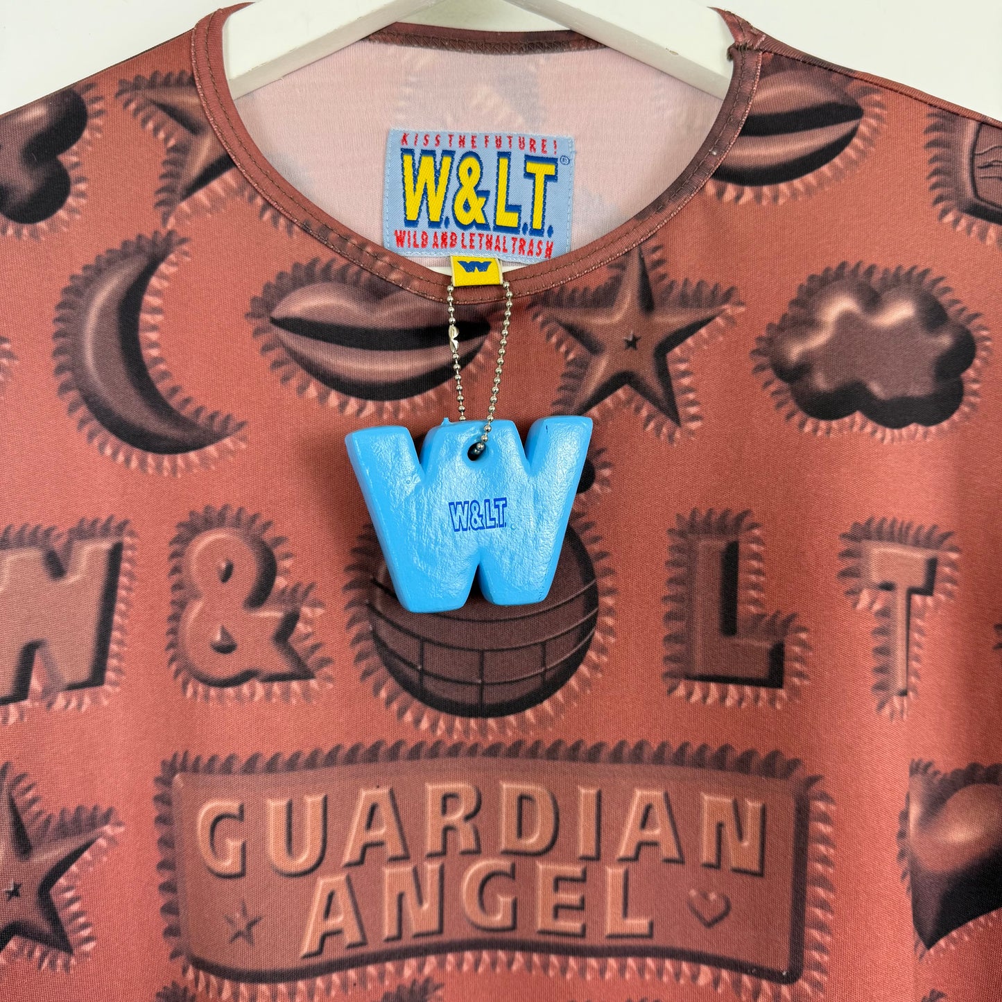 Walter van Beirendonck W&LT "Guardian Angel" All-over Print Top w/ tag