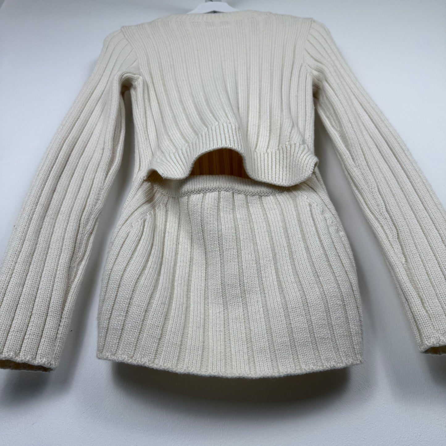 MM6 Maison Margiela Deconstructed Flap Knit Sweater