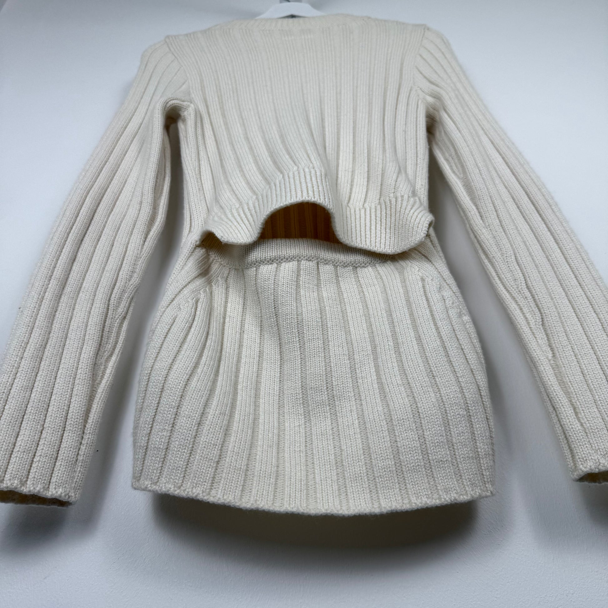 MM6 Maison Margiela Deconstructed Flap Knit Sweater