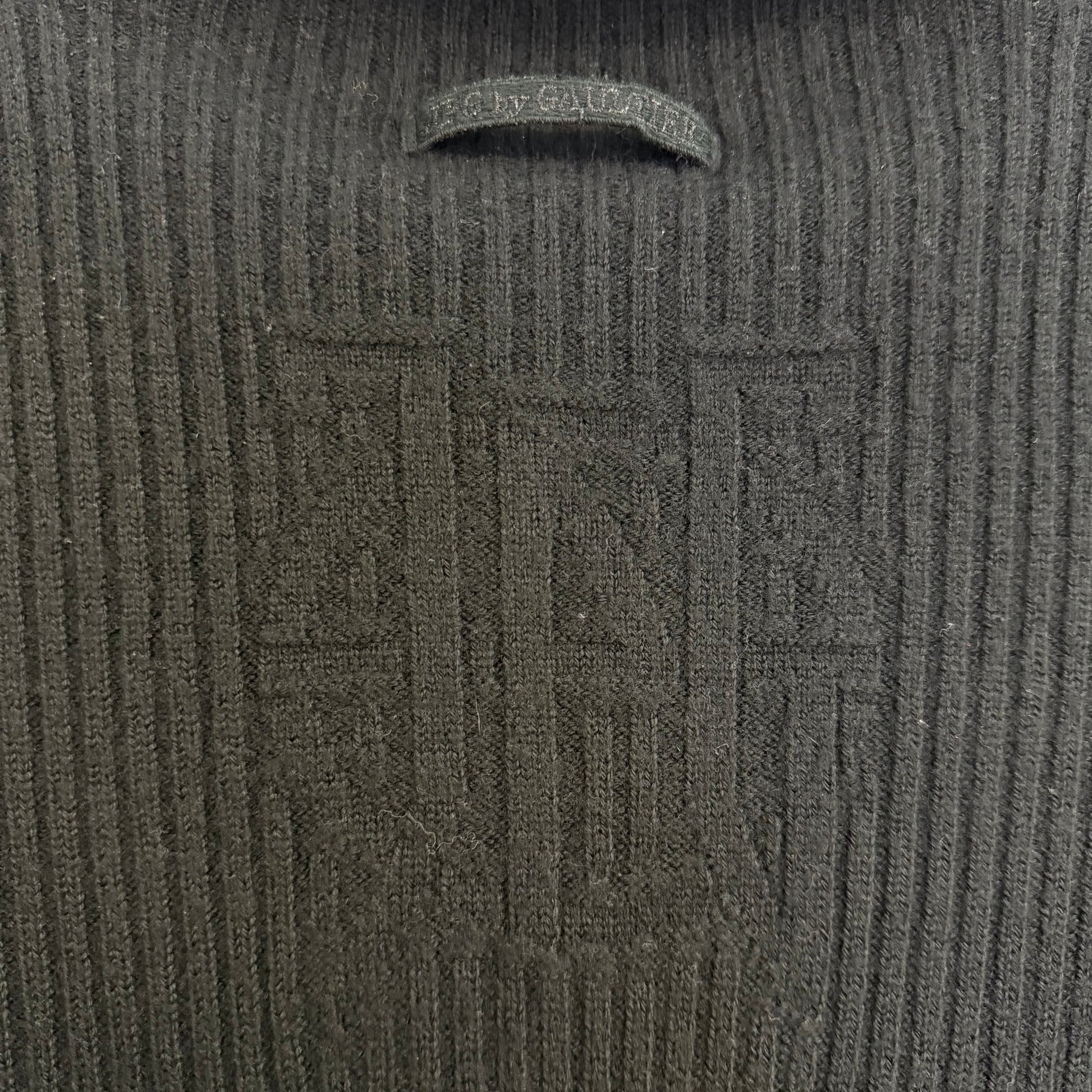 Jean Paul Gaultier Black knitted sweater with turtle neck