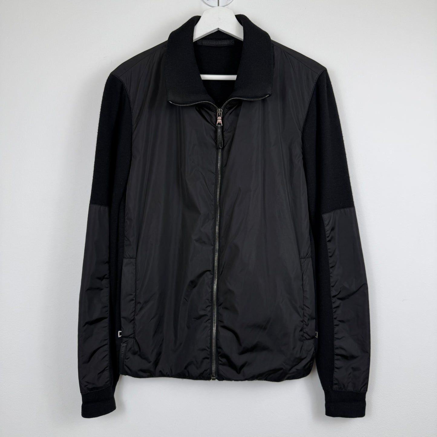 Prada Sport / Linea Rossa Wool & Nylon Hybrid Zip Jacket