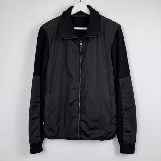 Prada Sport / Linea Rossa Wool & Nylon Hybrid Zip Jacket