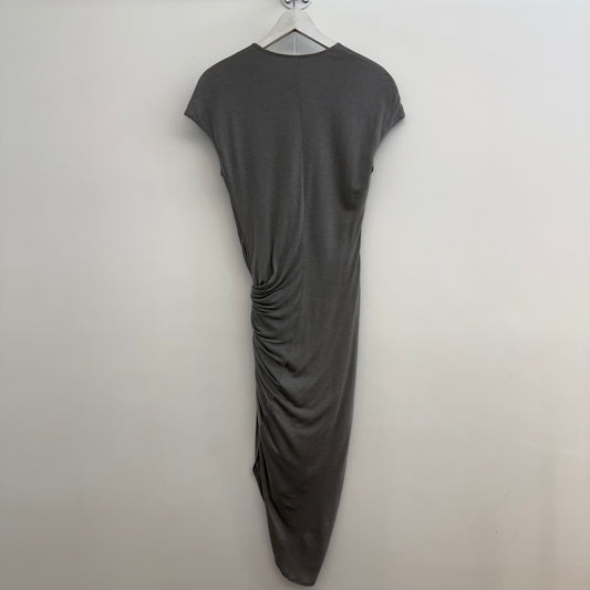 Helmut Lang grey multi layered long dress