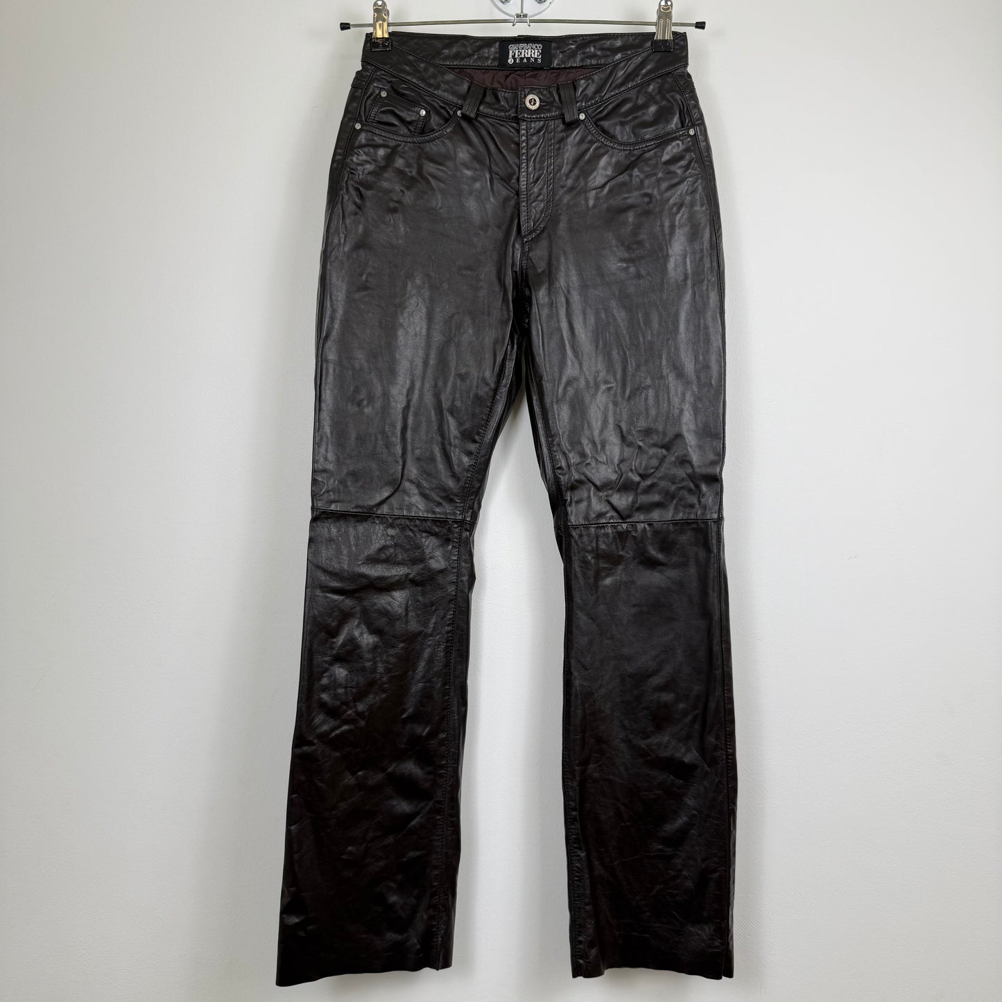 Gianfranco Ferré Jeans Vintage Brown Leather late 90's