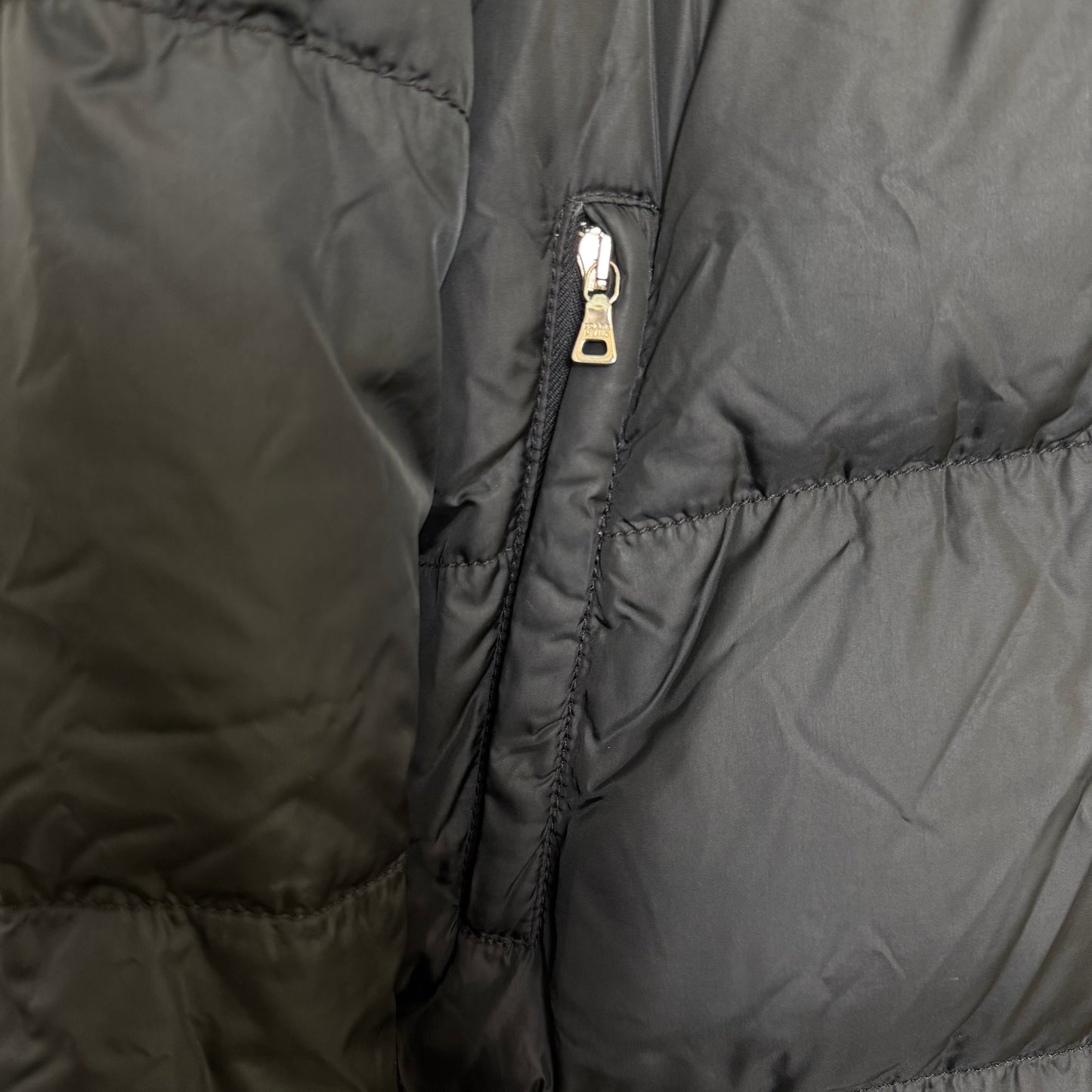 Prada Sport Linea Rossa Long Puffer Coat (ca. 2000-2004)