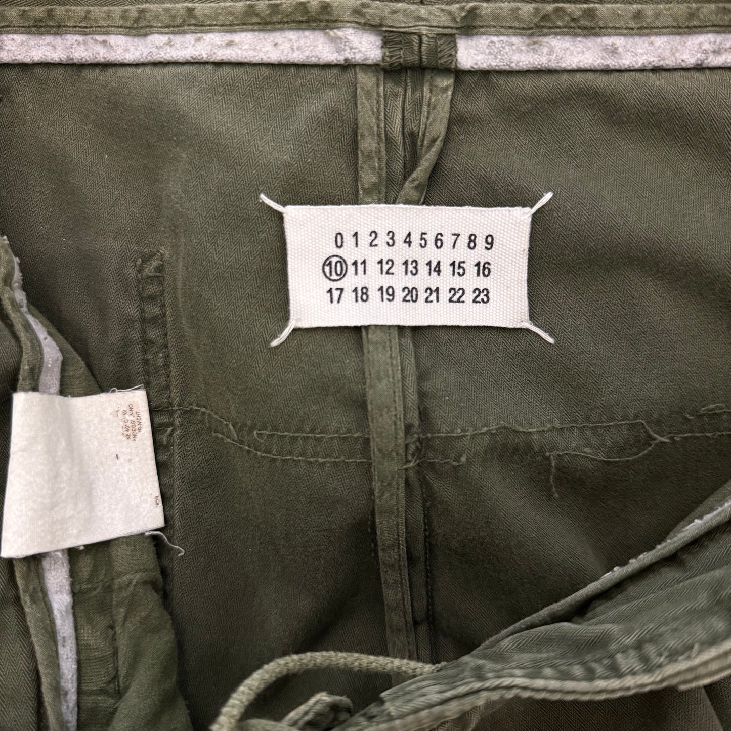 Maison Martin Margiela Line 10 Early 2000s Military Cargo Trousers