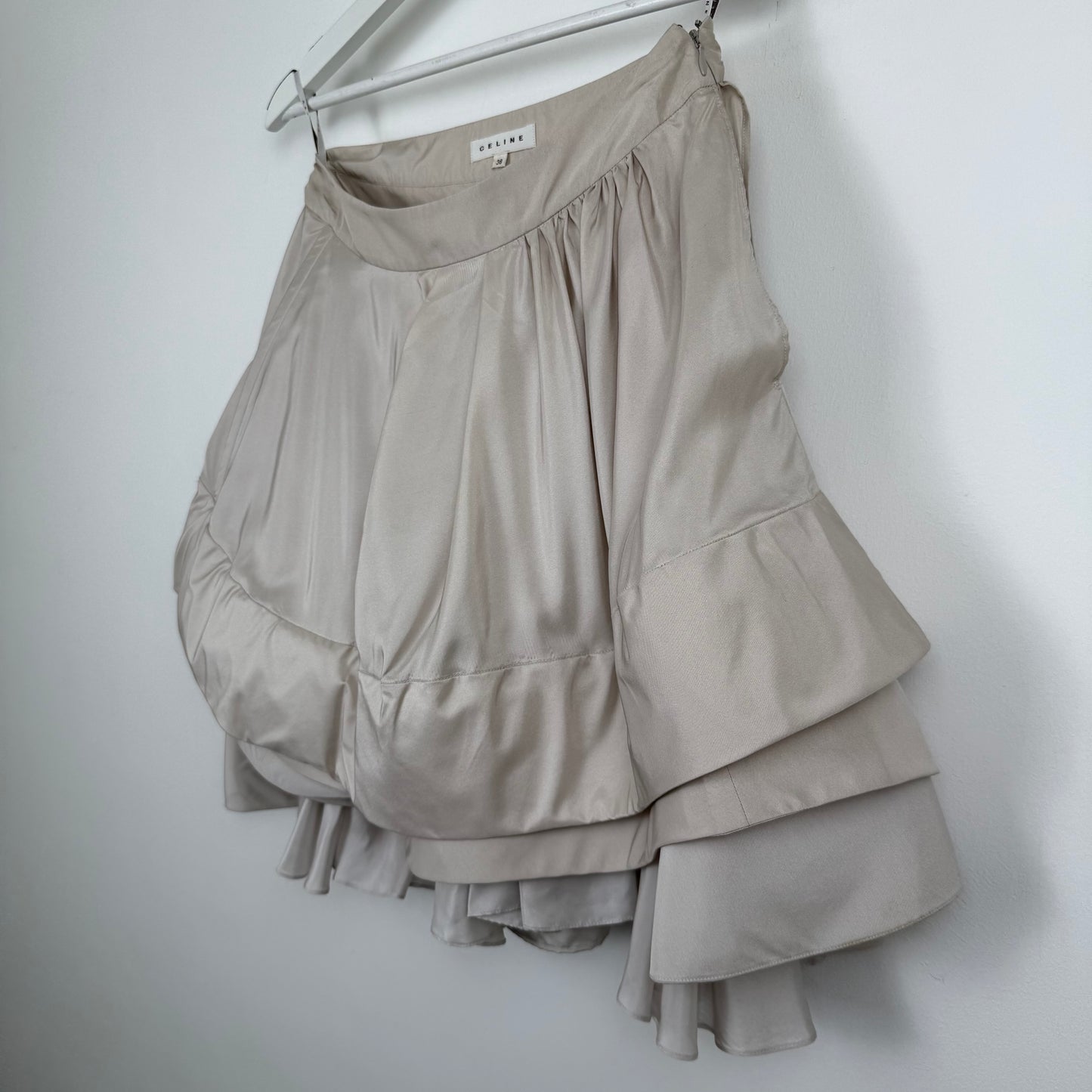 Celine FW2019 Denim Pleated Skirt by Hedi Slimane**