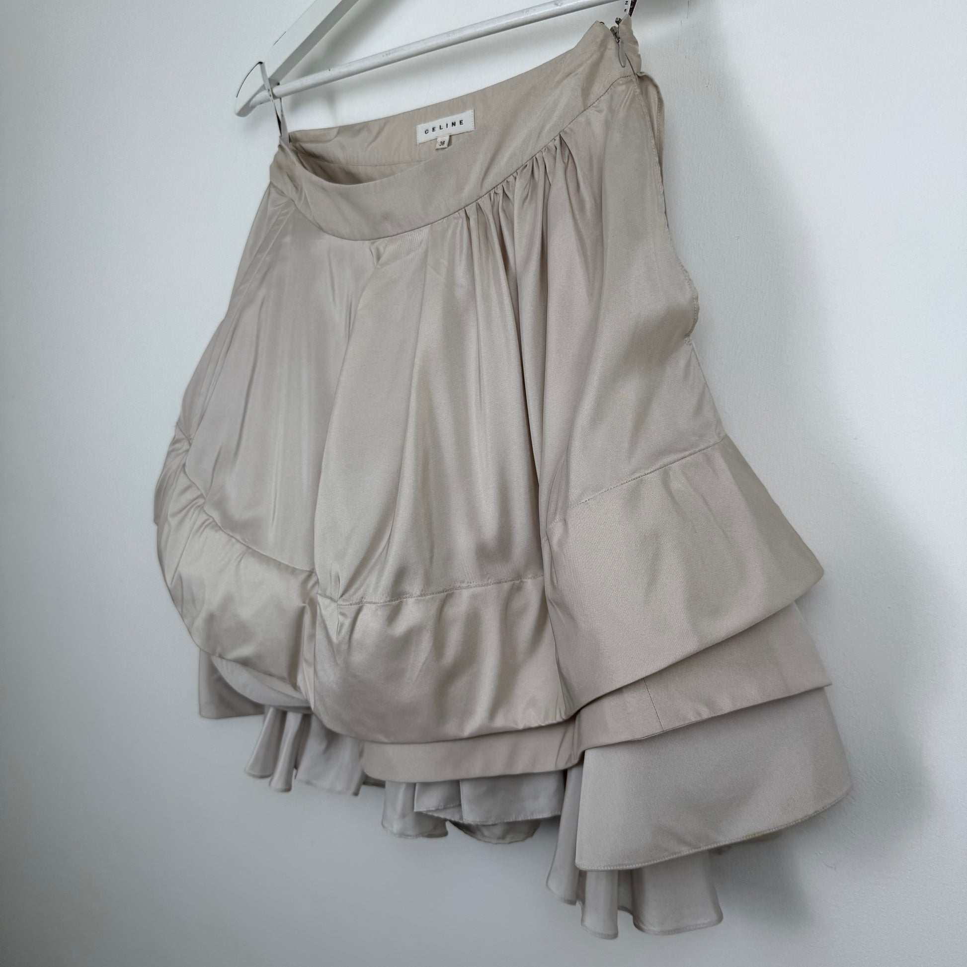 Celine FW2019 Denim Pleated Skirt by Hedi Slimane**