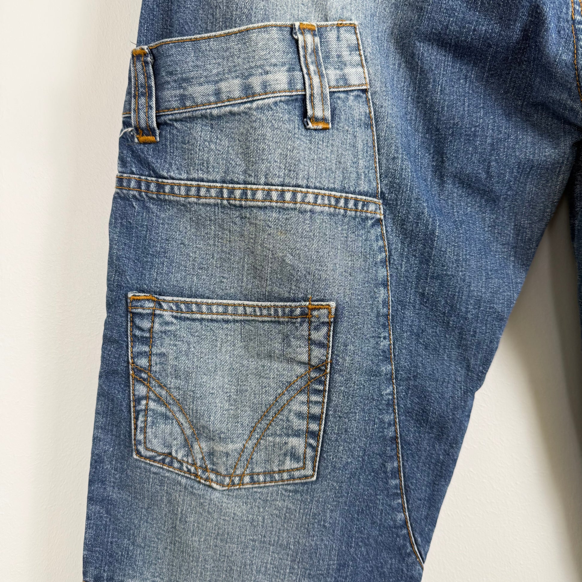 D&G Dolce & Gabbana Reconstructed Multi-Pocket Jeans