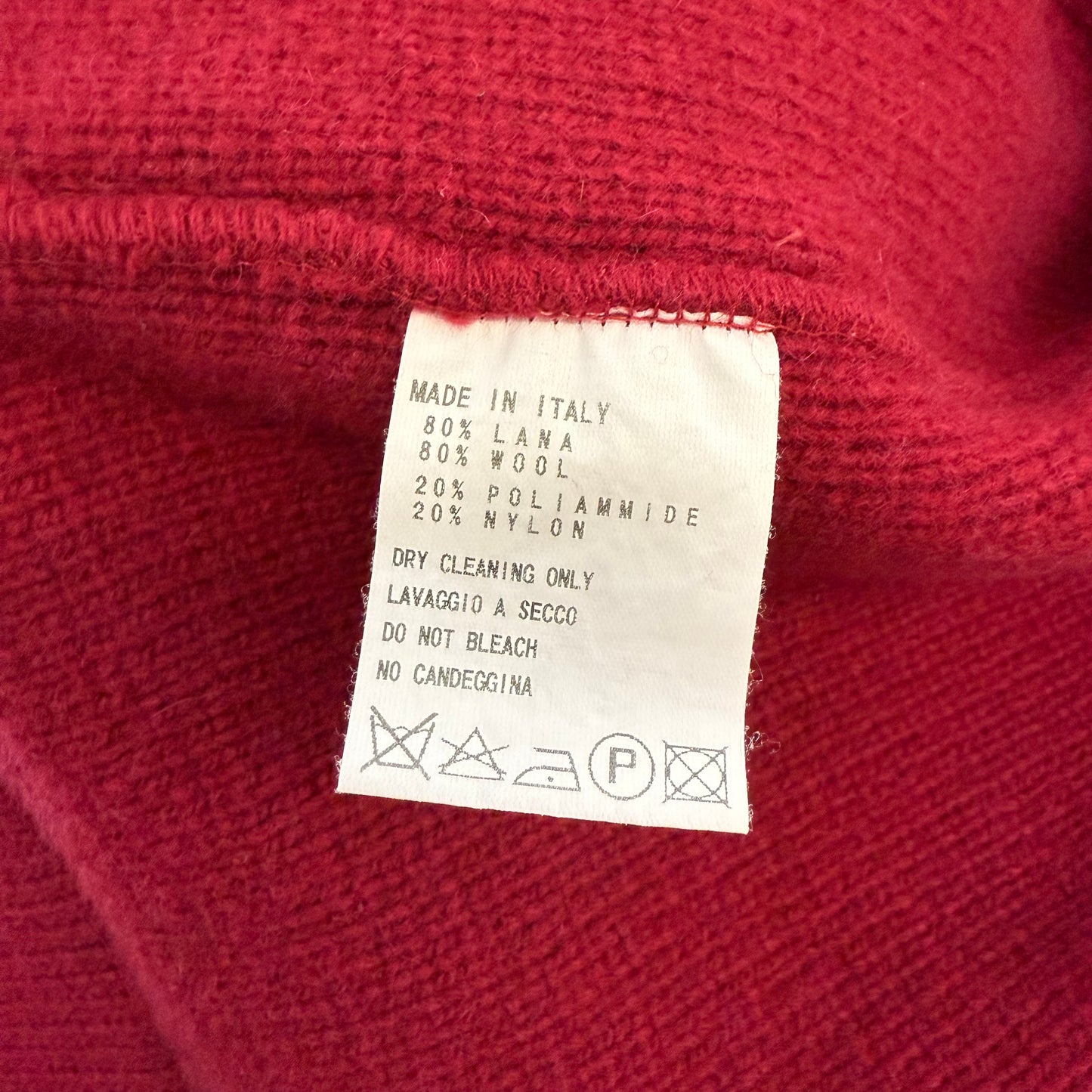 Dirk Bikkembergs Sport Couture Zip-Up Belted Cardigan Red