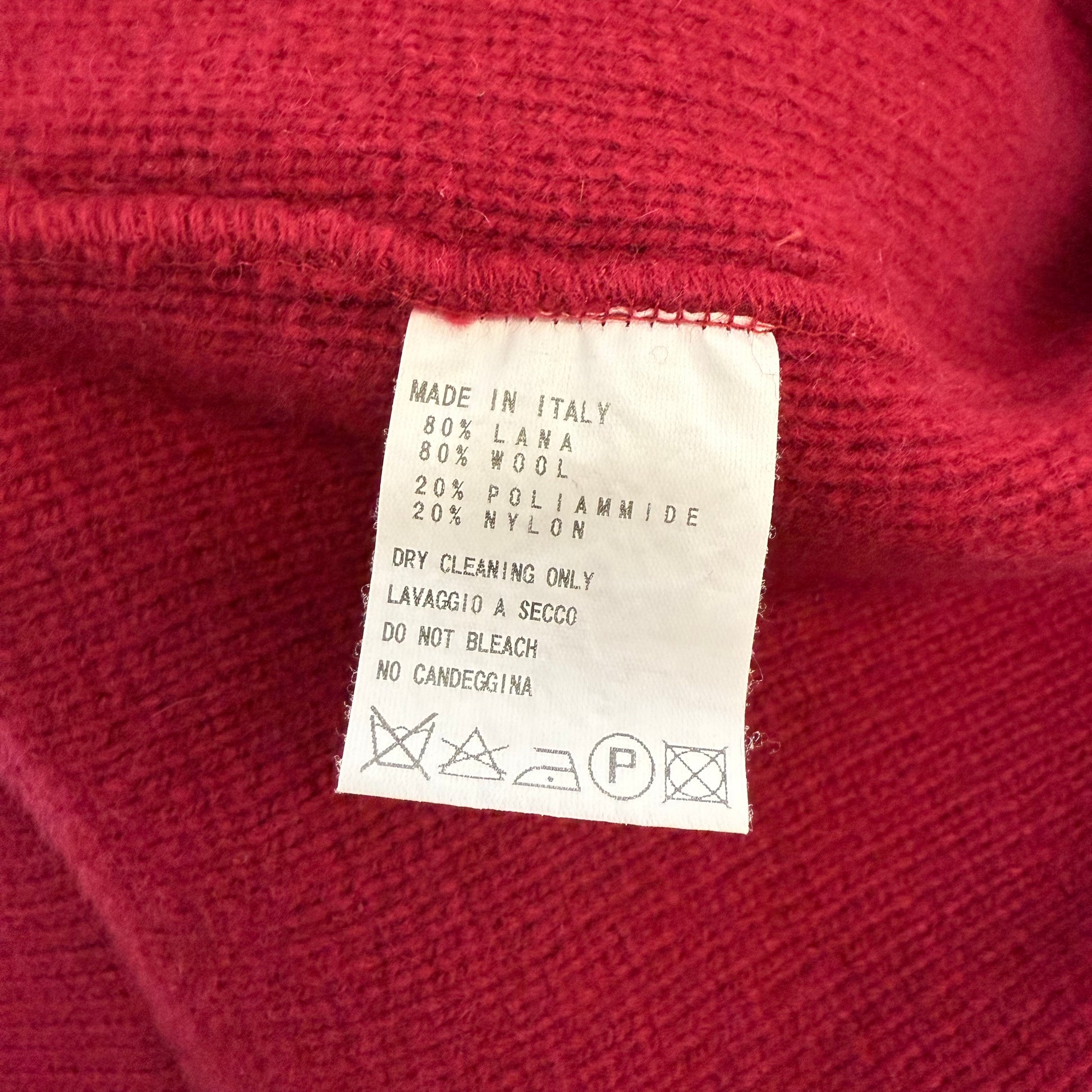 Dirk Bikkembergs Sport Couture Zip-Up Belted Cardigan Red