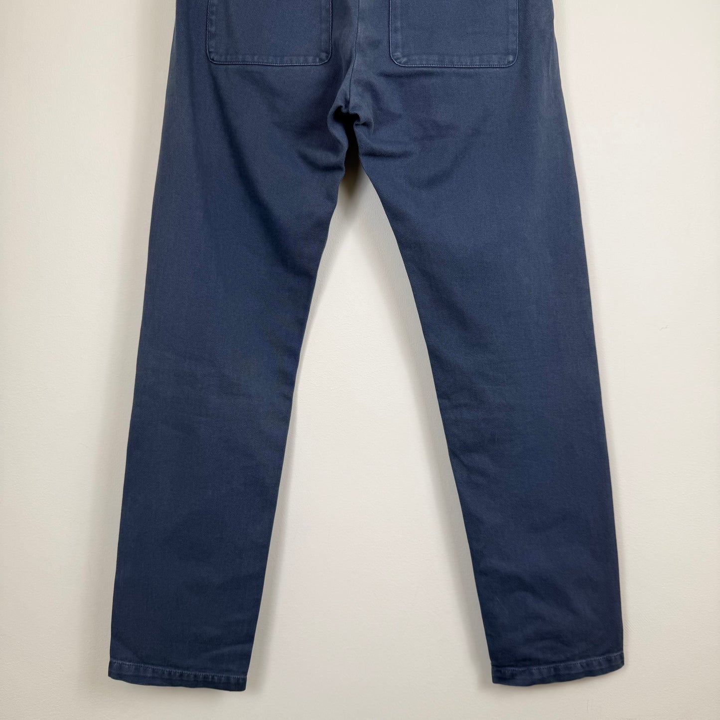 Maison Margiela Blue Heavy Cotton Twill No-Loop Trousers