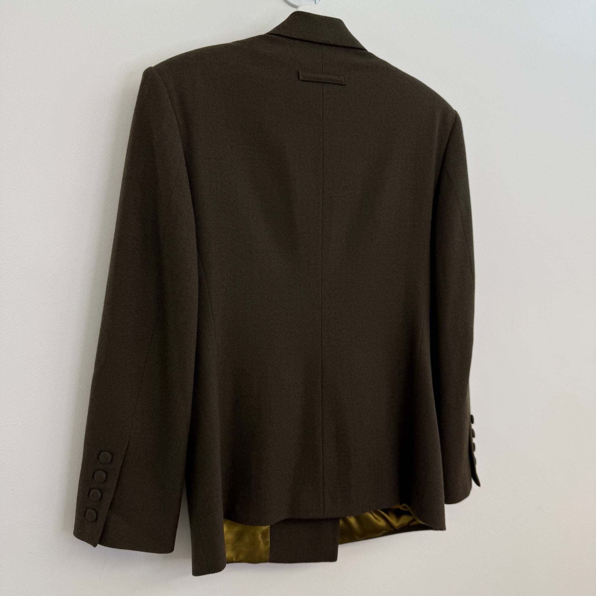 Jean Paul Gaultier Femme tailor made green colbert