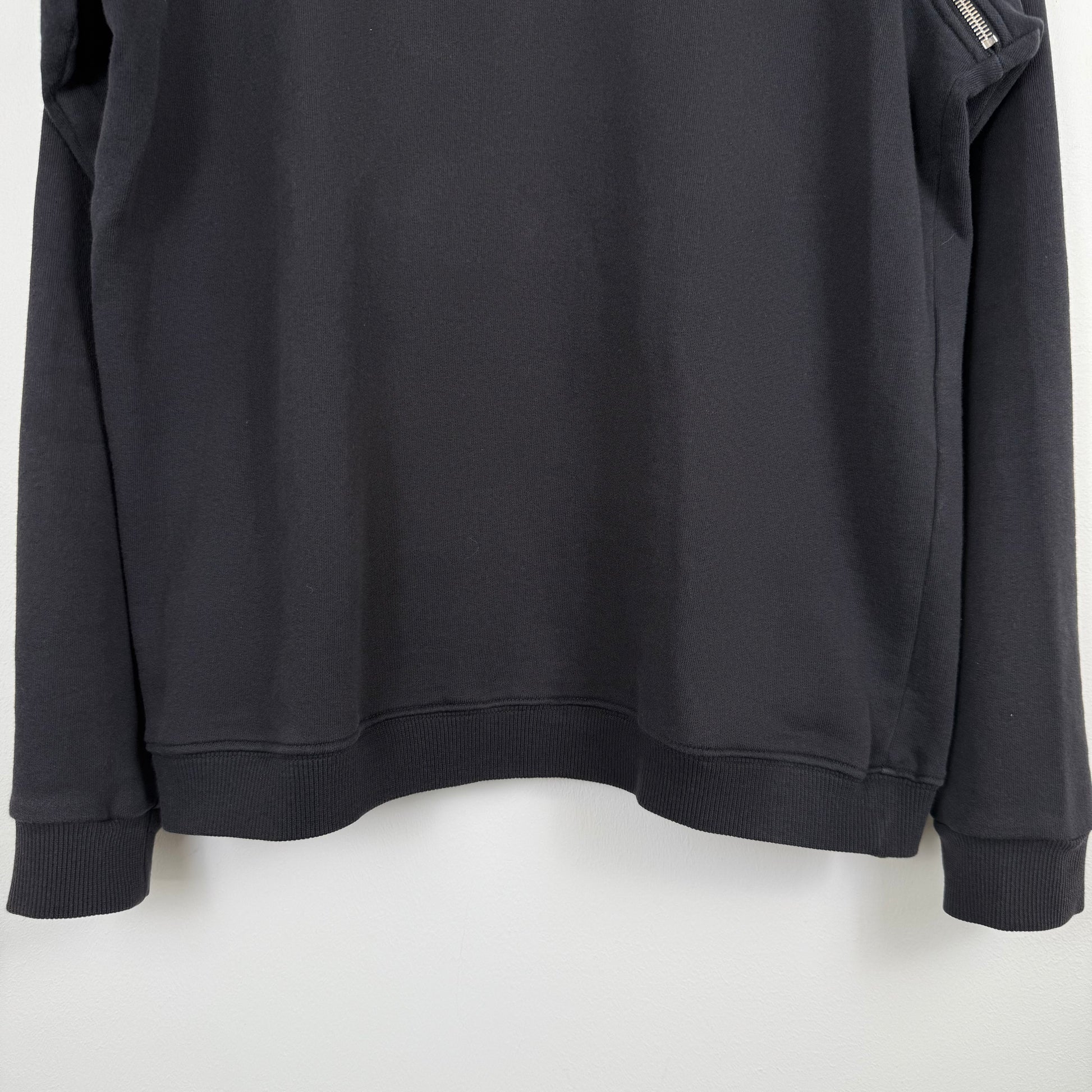 Saint Laurent Paris 2014 Asymmetric Zip Raglan Sweatshirt