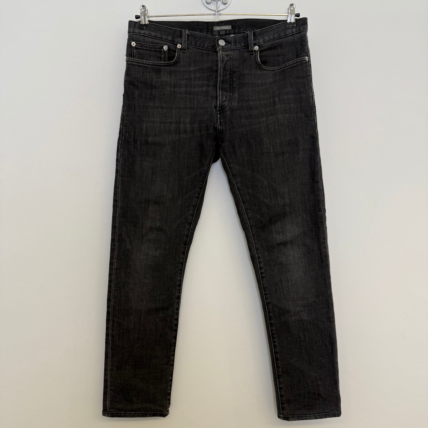 Dior Black Washed Slim-Fit Jeans (Kris van Assche)