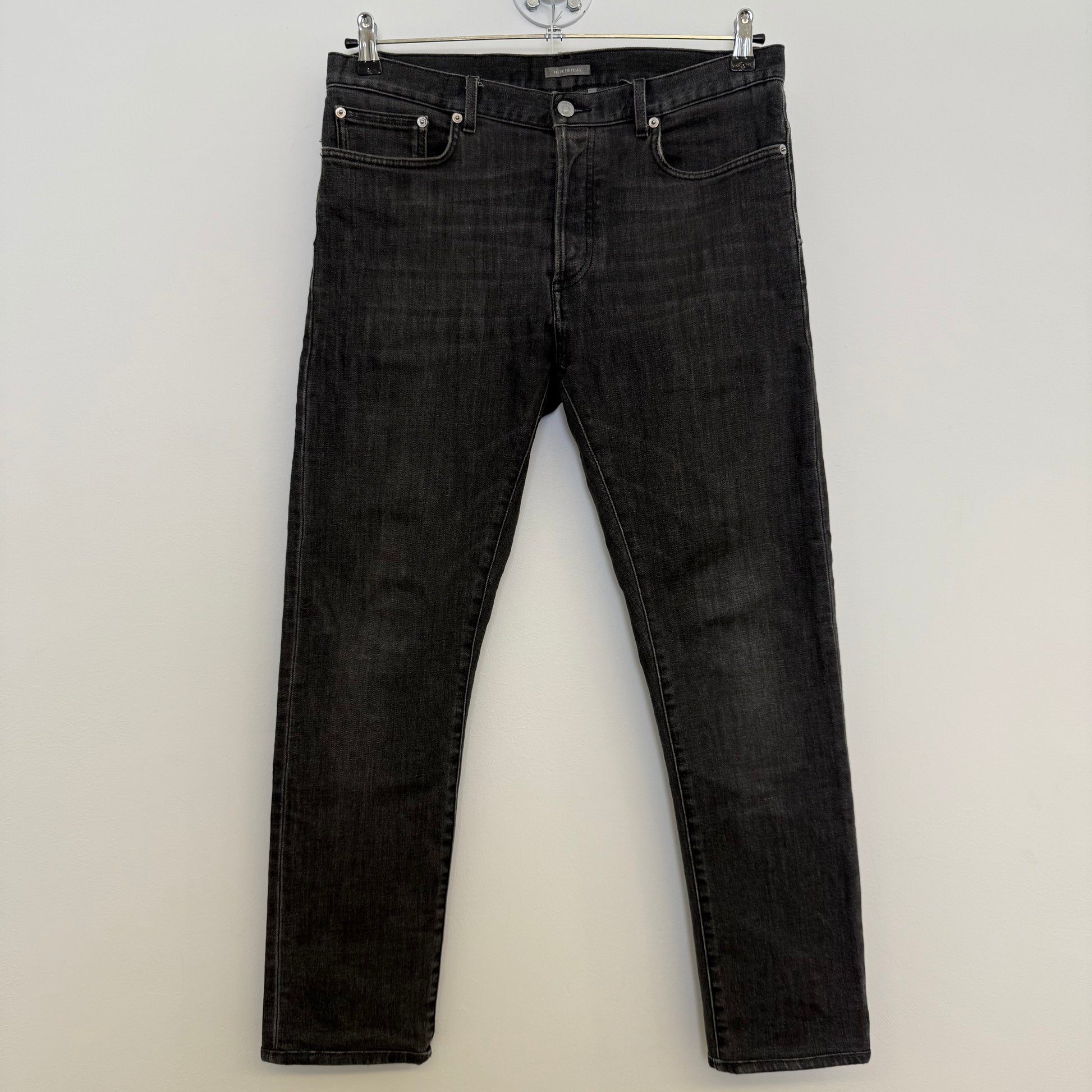 Dior Black Washed Slim-Fit Jeans (Kris van Assche)