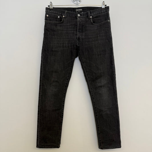 Dior Black Washed Slim-Fit Jeans (Kris van Assche)