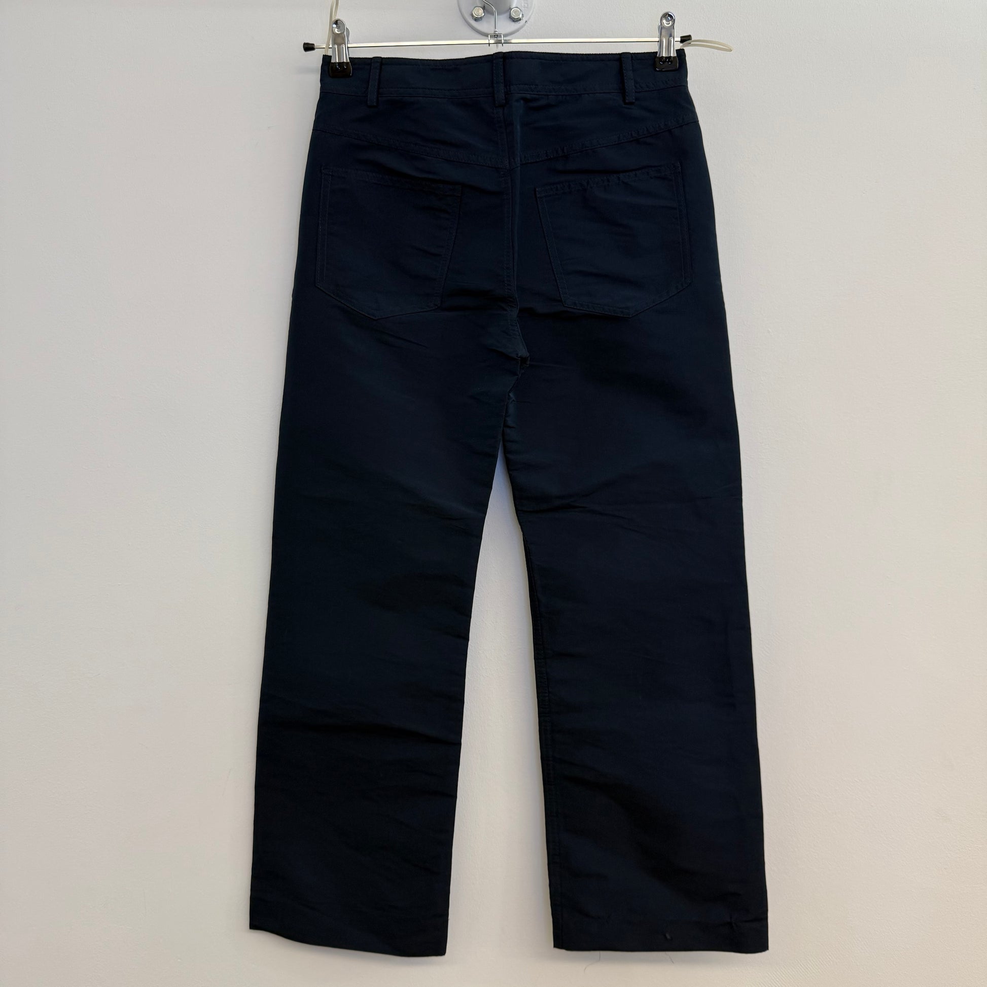 Marni Polyester Navy Straight Trousers