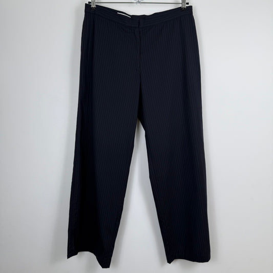 Jil Sander by Raf Simons wide leg pinstripe trousers