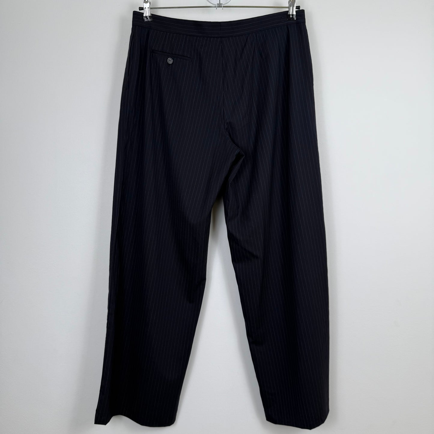 Jil Sander by Raf Simons wide leg pinstripe trousers