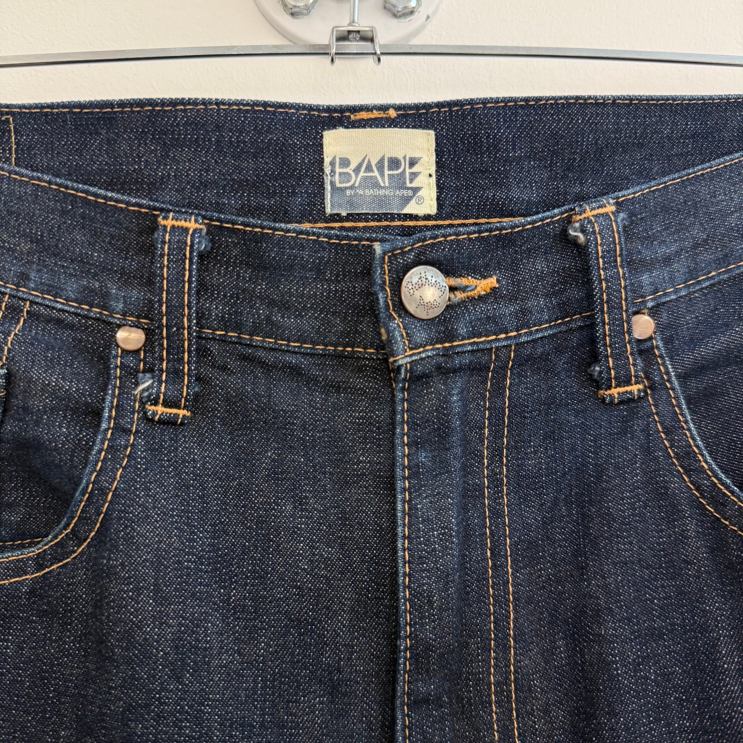 Bathing Ape wide denim pants