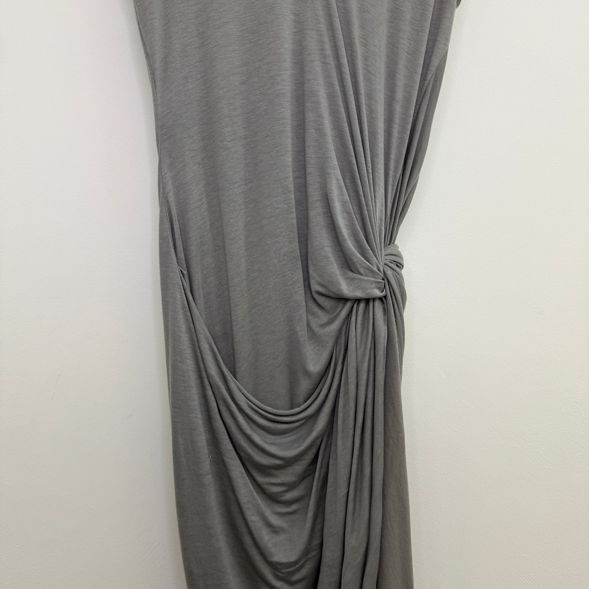 Helmut Lang grey multi layered long dress