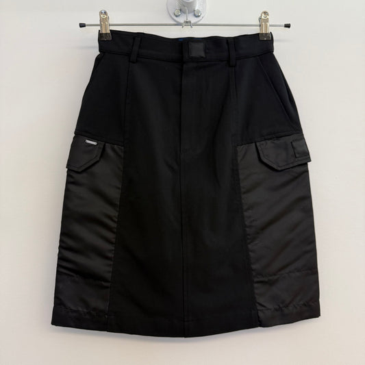 Kenzo Jeans black skirt, 2 materials