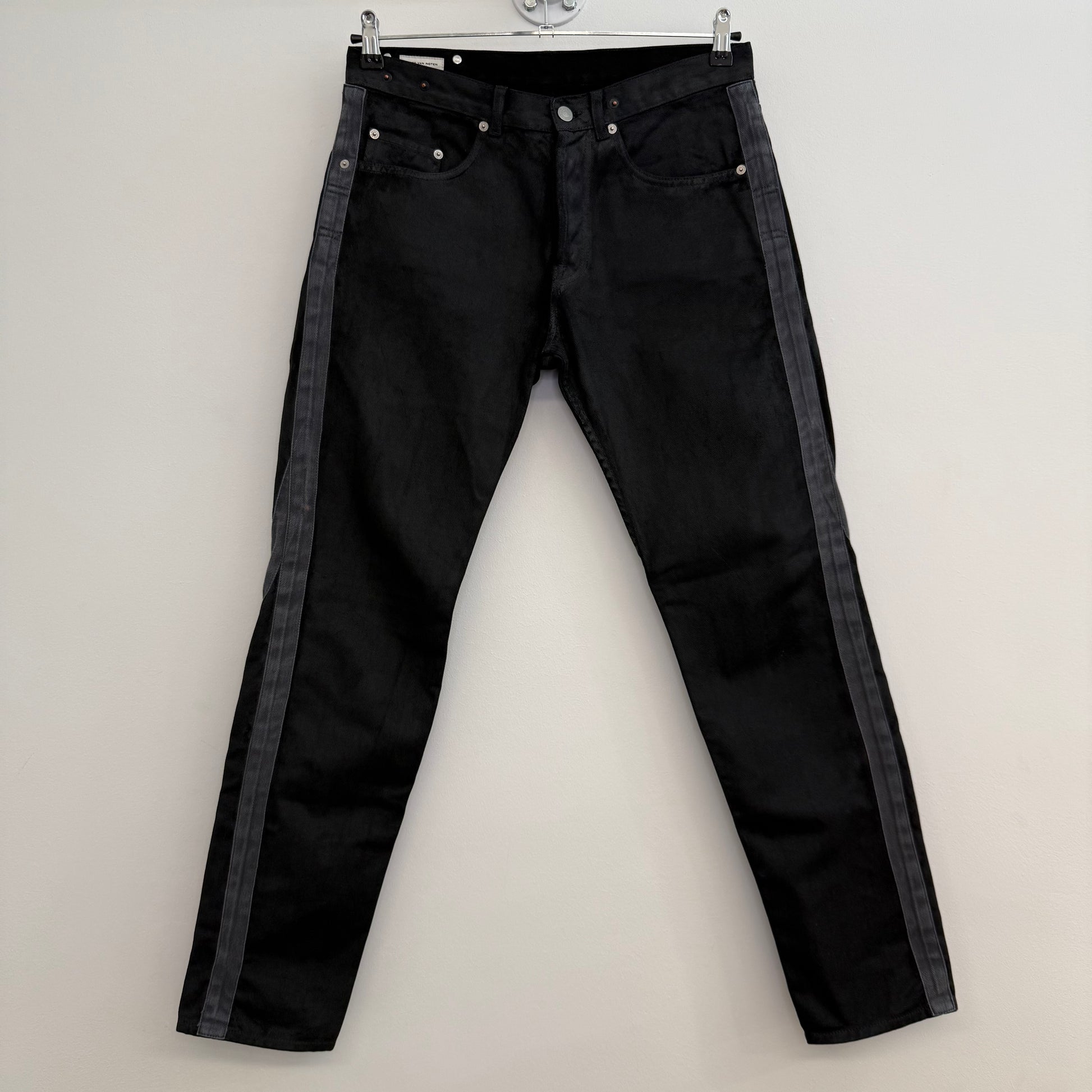Dries van Noten A/W 2014 waxed bondage jeans