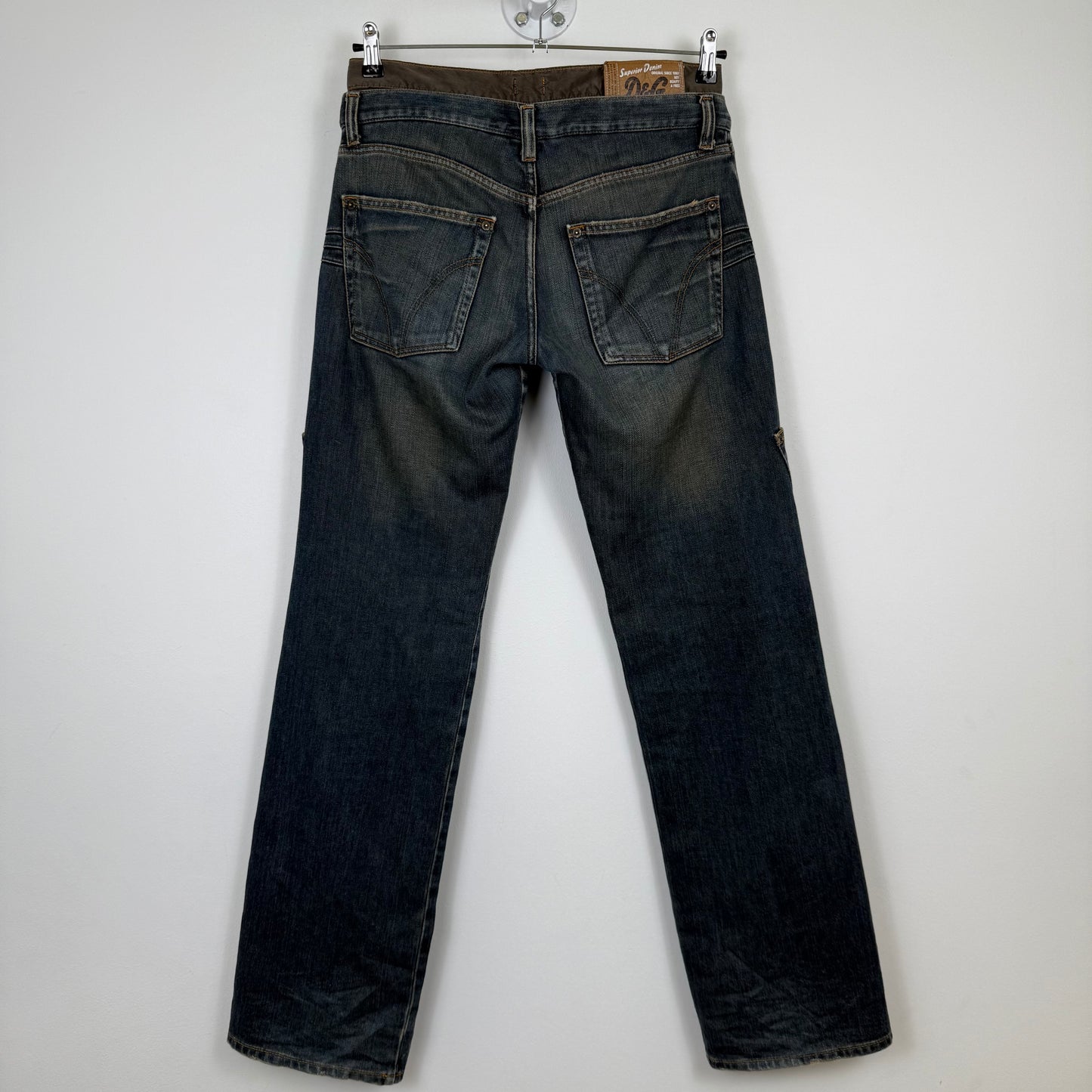 D&G 2003 Double Waist Twisted Seam Cargo Pants