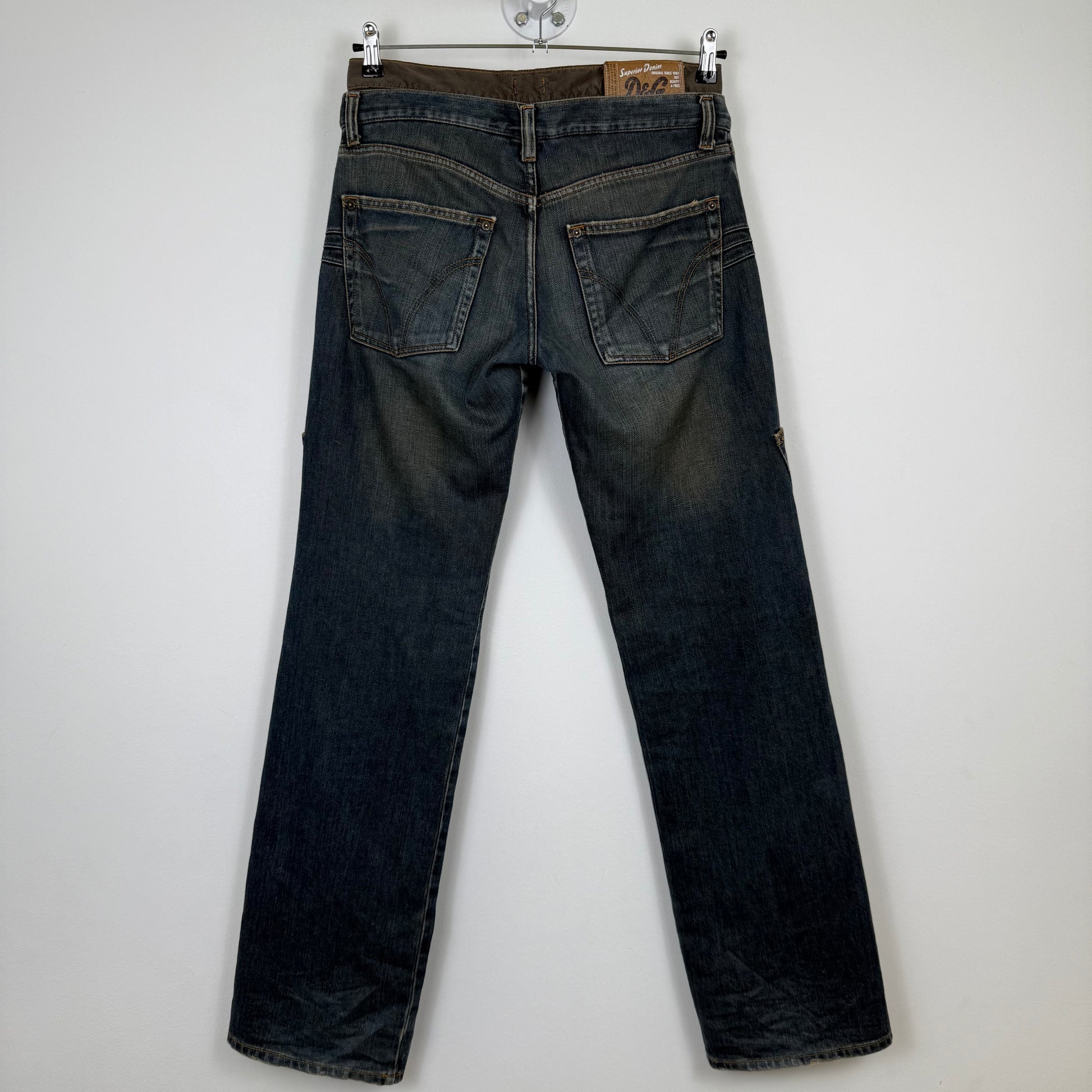 D&G 2003 Double Waist Twisted Seam Cargo Pants